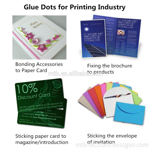 Clear Removable Glue Dots Fix Brochure Holder Floor Stand